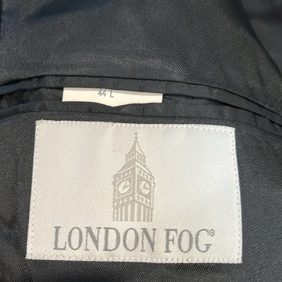 London Fog 3/4 Black Wool Top Coat - Picture 2 of 3